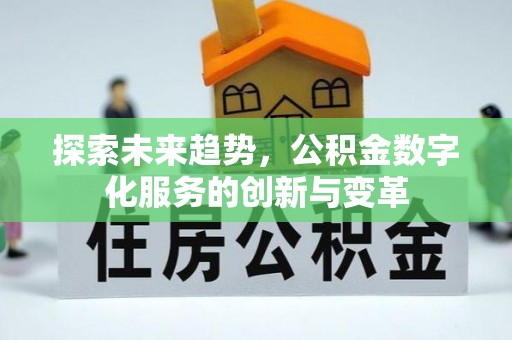 柳北探索未来趋势，公积金数字化服务的创新与变革
